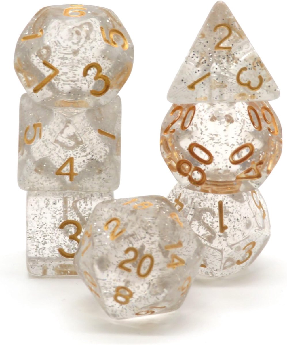 Crystal Mermaid Polyset Dice - Dungeons and Dragons - Polyhedral & RPG Dice - D&D Dice - ShopVlot