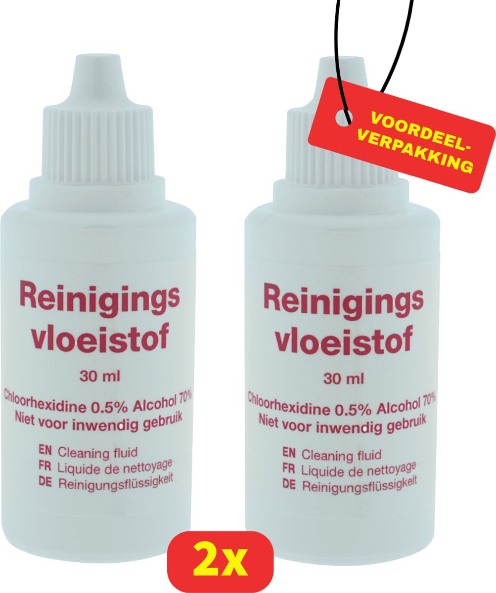 HeltiQ Reinigingsvloeistof - 2x 30 ml - Voordeelverpakking!