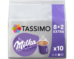 Chocolademelkcapsules Tassimo Milka (compatibel met Bosch Tassimo capsulemachines), 10 st.
