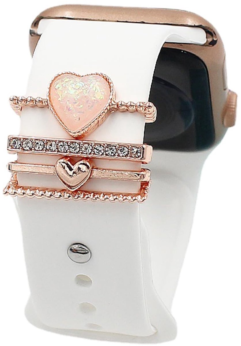 Solidchoice - Smartwatch Band Hanger met Hartvormige Decoratieve Ringen