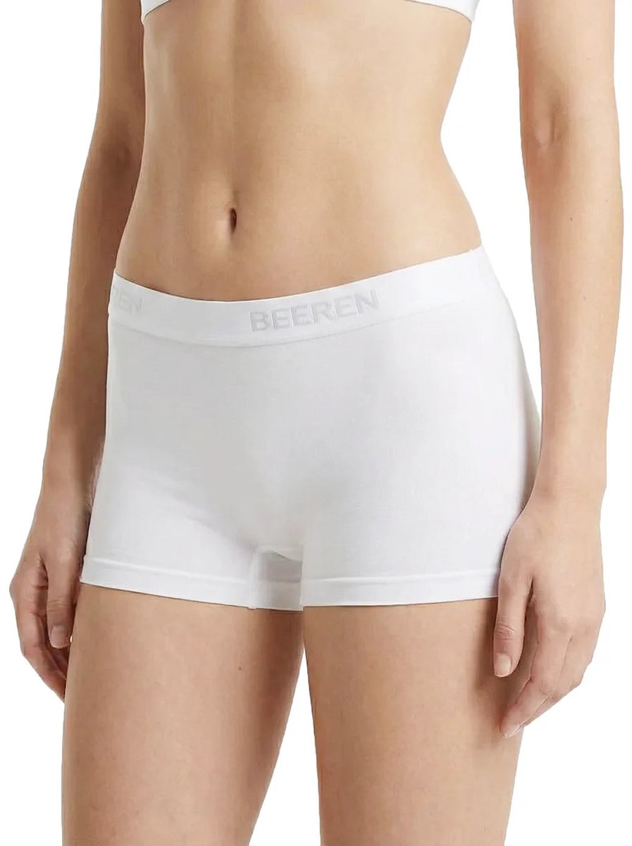 Beeren 2-pak Comfort feeling katoen meisjes boxershort - - Meisjes ondergoed - Meisjes onderbroek - 152 - Wit