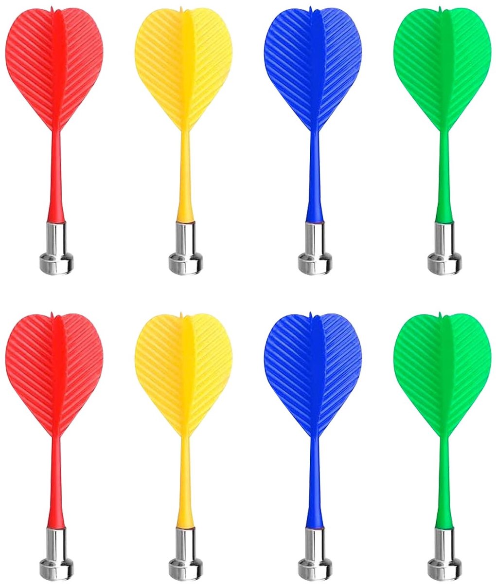 Solidchoice - Set van 8 Magnetische Dart Flights in 4 Kleuren