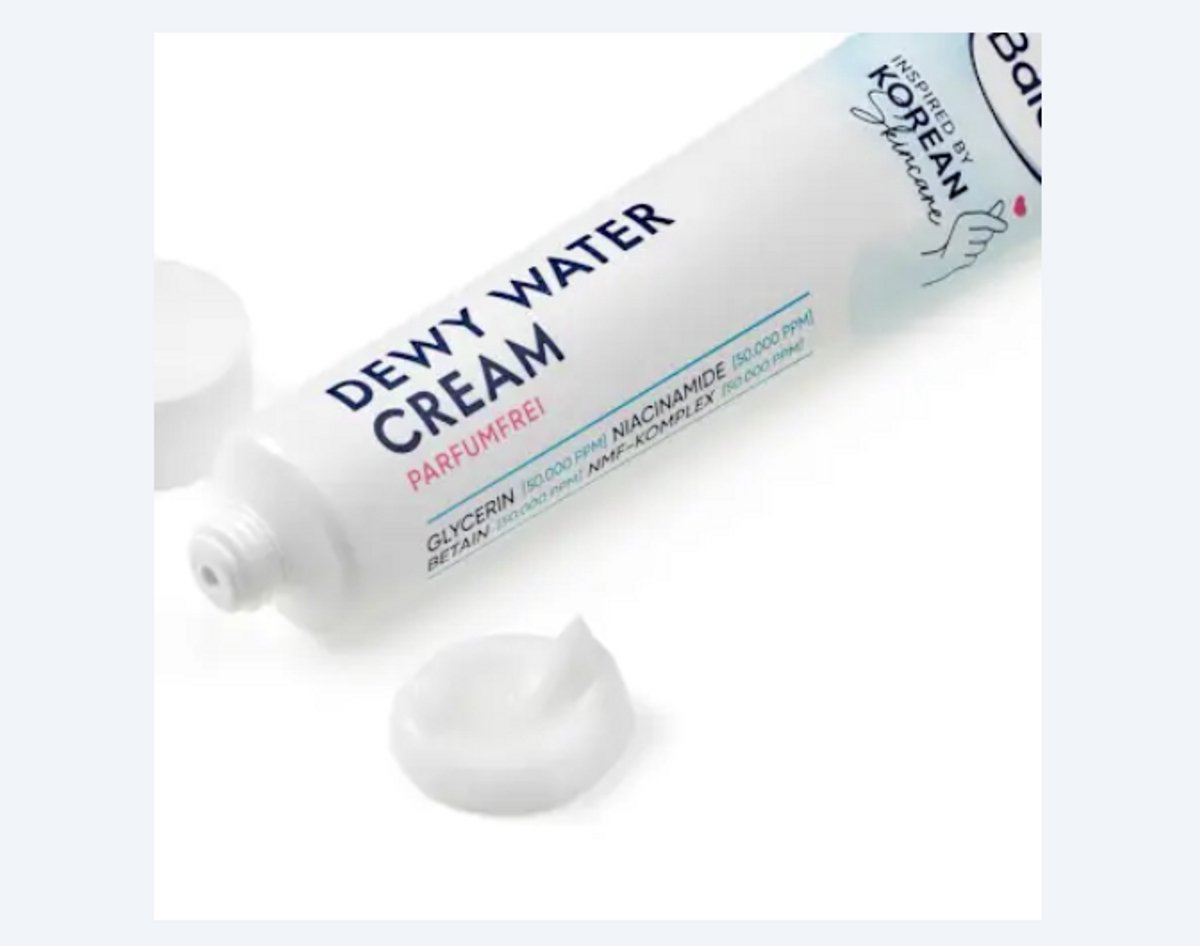 Balea Korean Skincare Hydration - Dewy Water Cream - dagcrème - Korean Skincare Style Gel-Crème met 5% Niacinamide & 5% NMF Complex - 50 ml