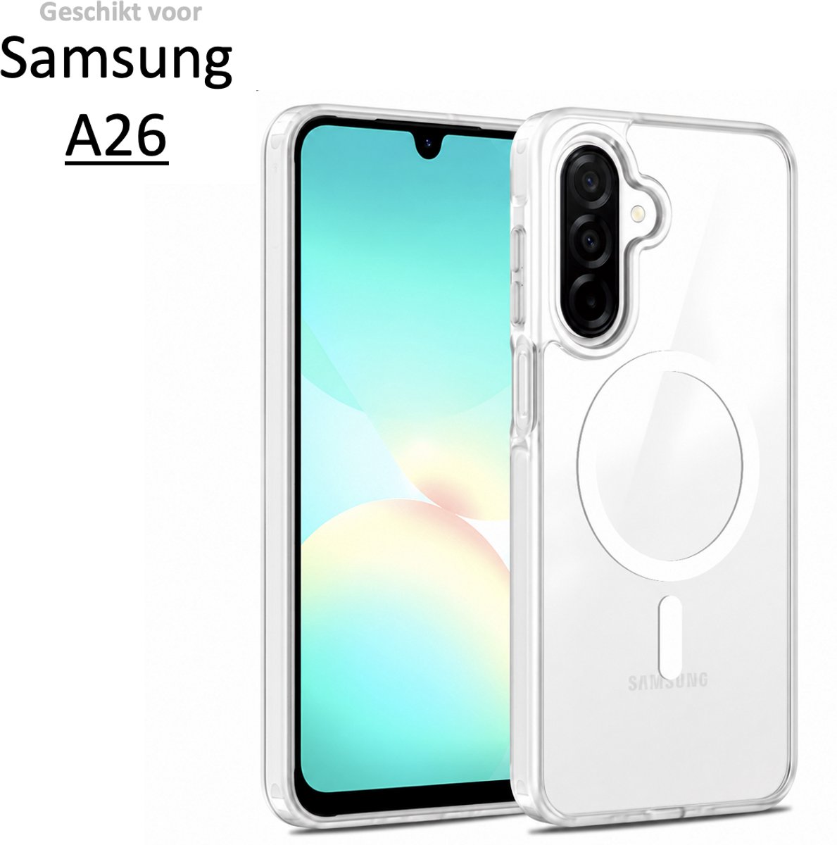 Brosendaal Hoesje - Geschikt voor Samsung Galaxy A26 – Transparant – Telefoonhoesje – Ondersteunt Draadloos Opladen – Ultradun en maximale Valbescherming