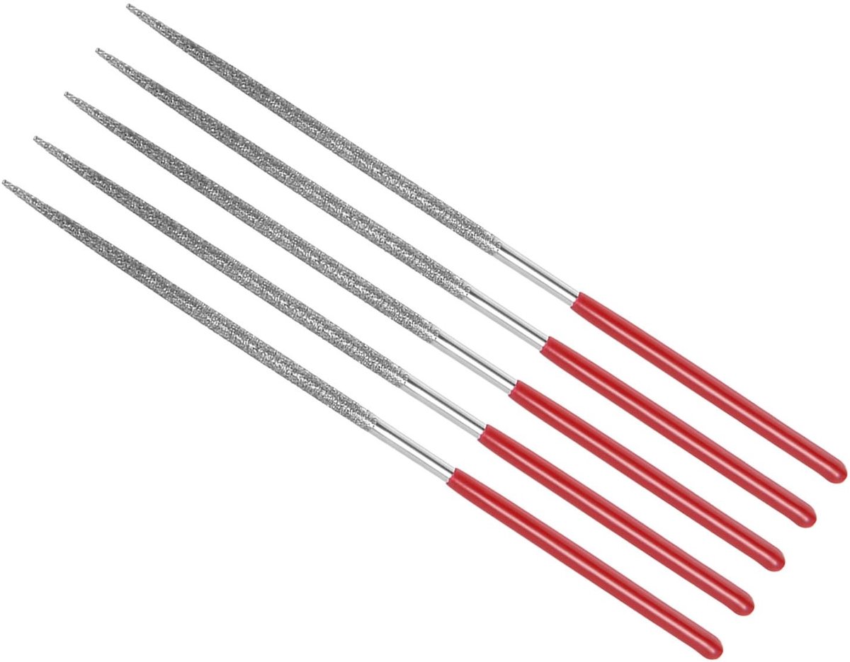 Solidchoice - Diamantgecoate Naaldvijl, 5 Stuks voor Metaal en Glas
