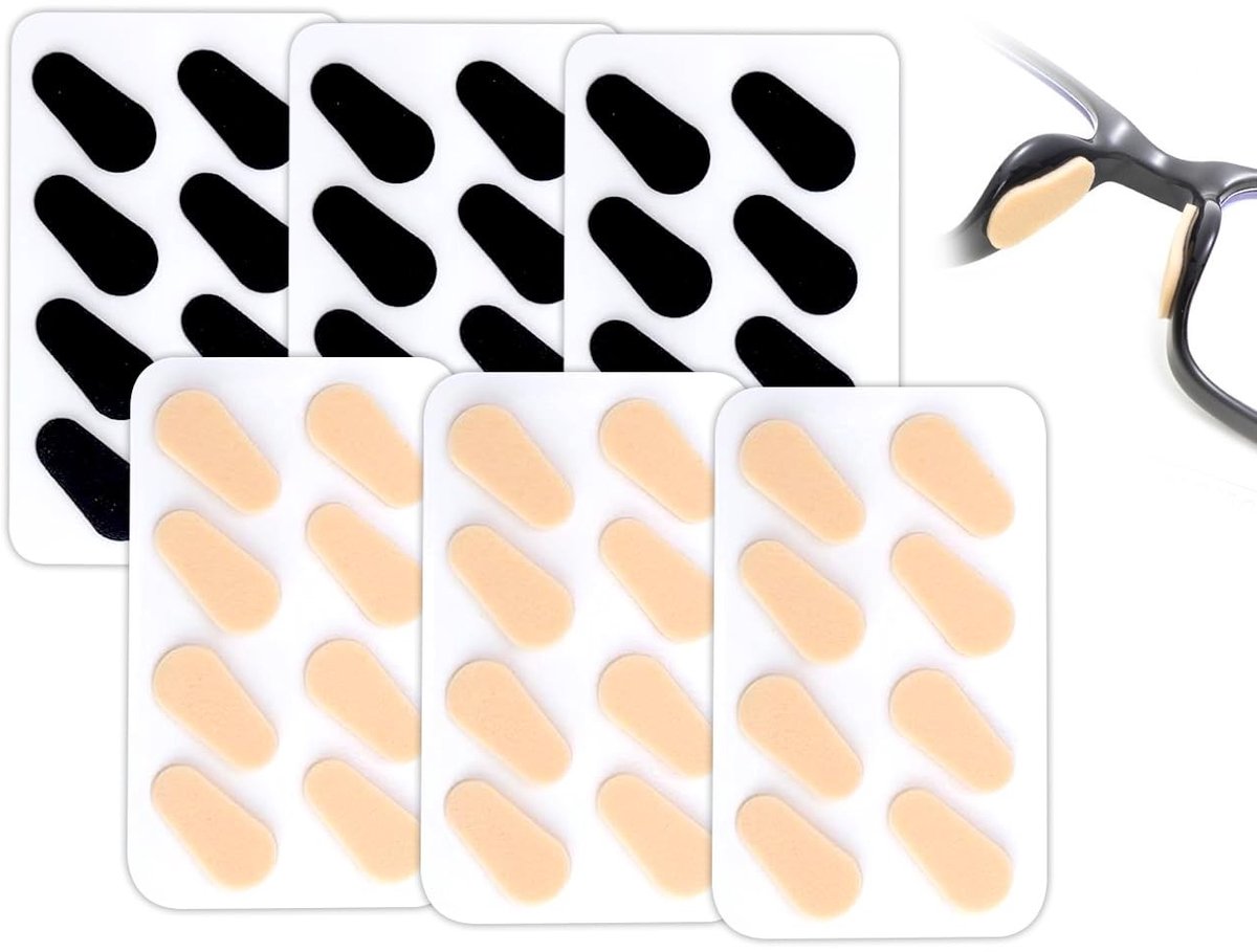 Solidchoice - Set van 6 Zachte Neuspads voor Brillen