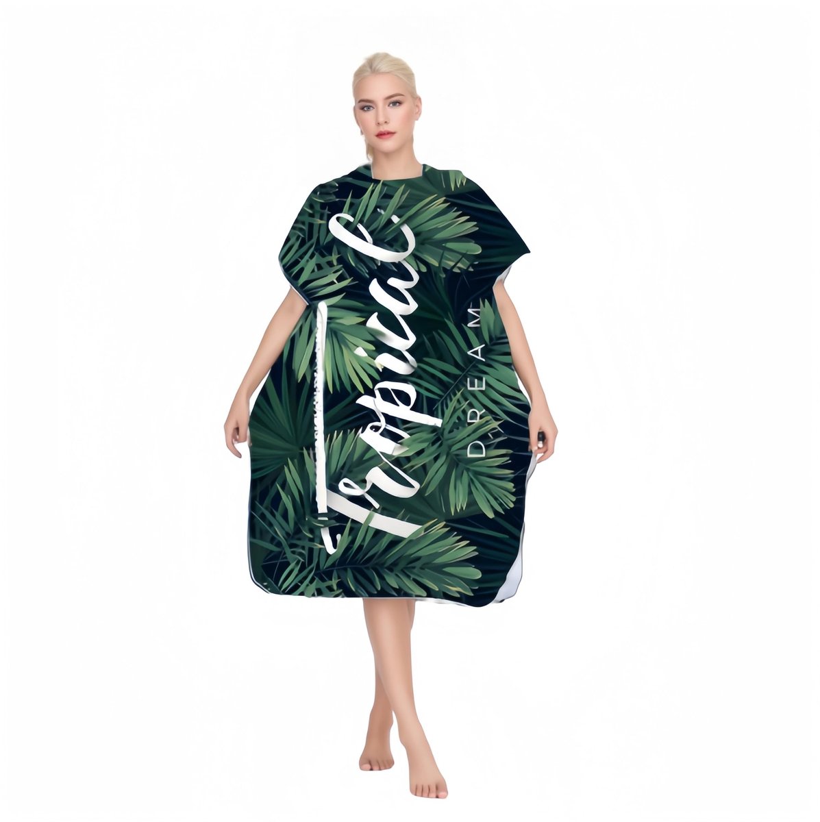 Solidchoice - Hooded Microfiber Strandhanddoek Poncho