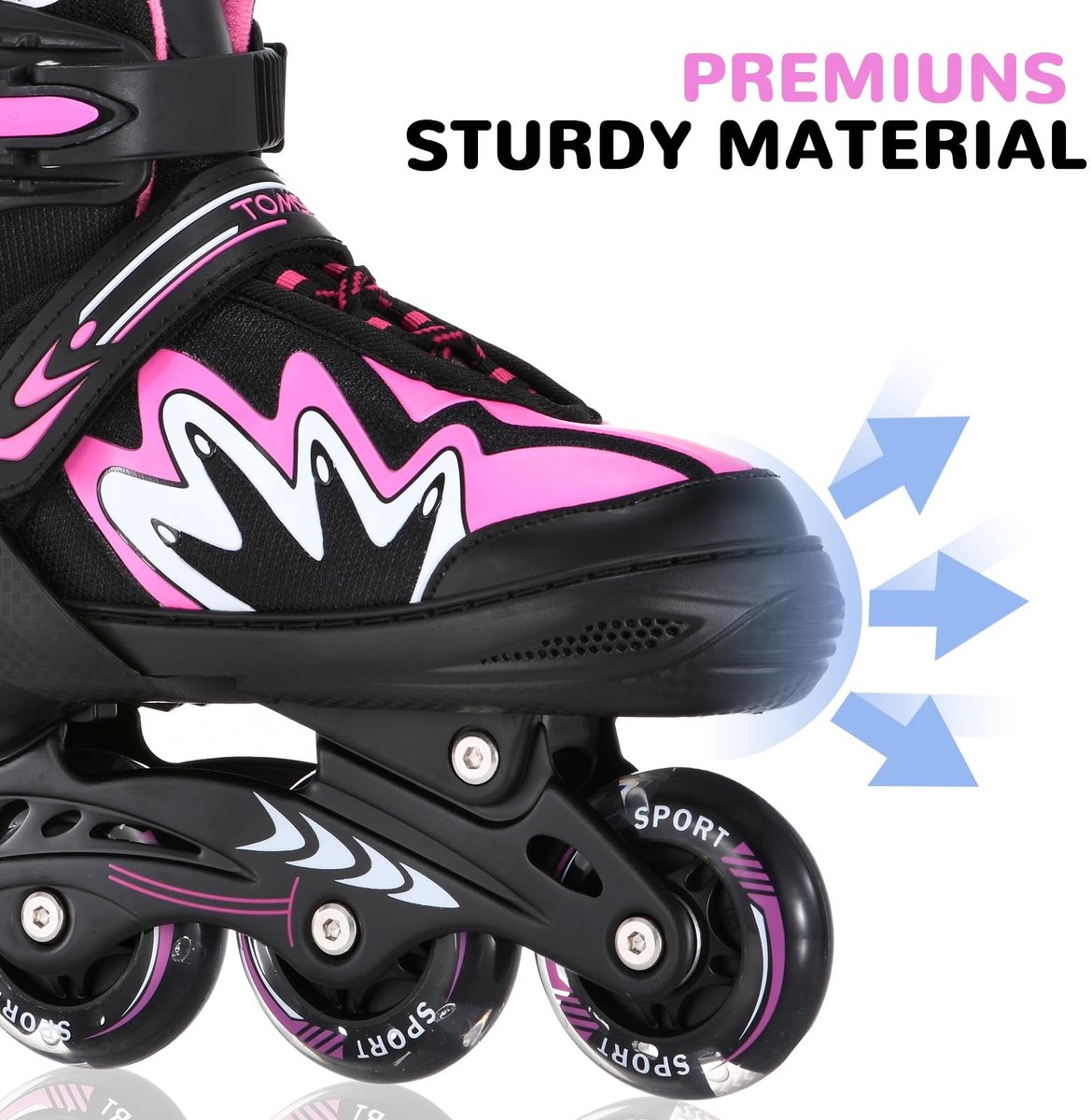 Solidchoice - Inline-Schaatsen met Verstelbare Maten en LED Wielen