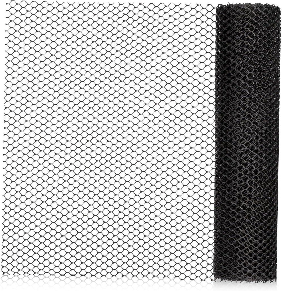 Beschermend Gaasnet - Veiligheidsnet Balkon Huisdier - Huisdieren Beveiligen - Weerbestendig Duurzaam Materiaal - 500 x 40 cm - Zwart