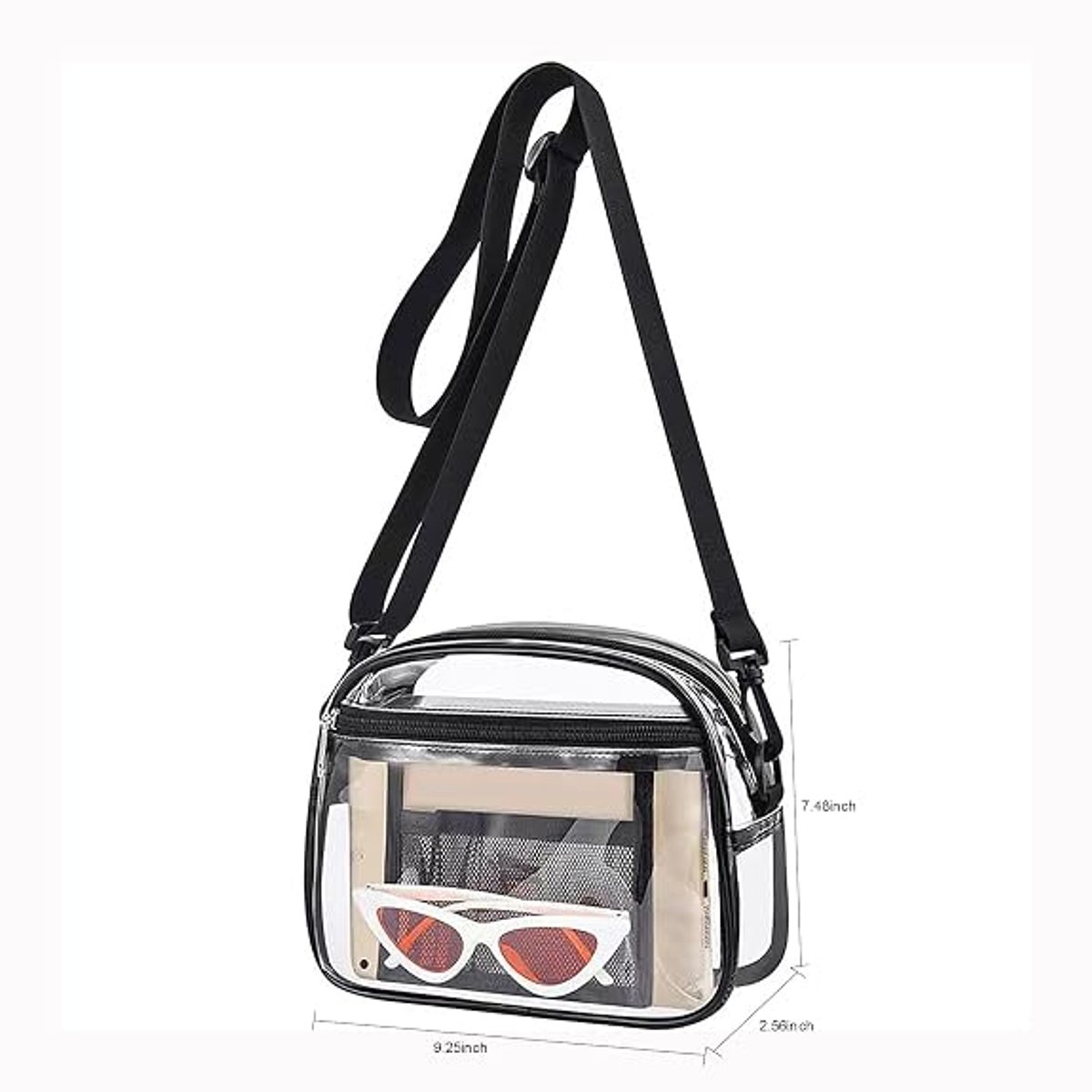 KZQ Transparante PVC Crossbodytas Klein Voor Dames Stadions En Concerten
