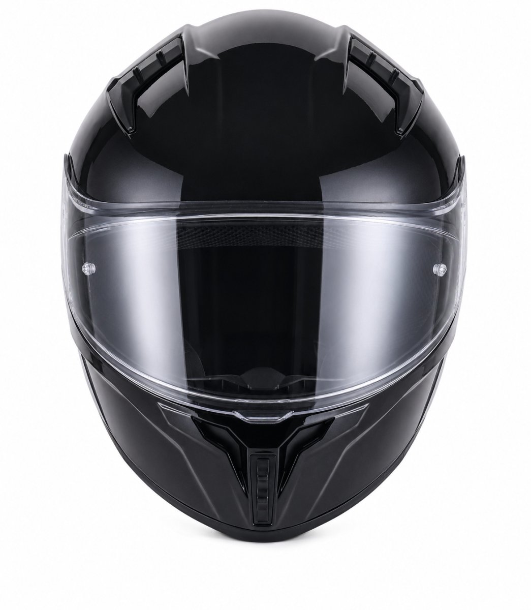 Vito Marelli Integraalhelm - Motorhelm - Scooterhelm - Brommerhelm - Glans Zwart - Maat XL