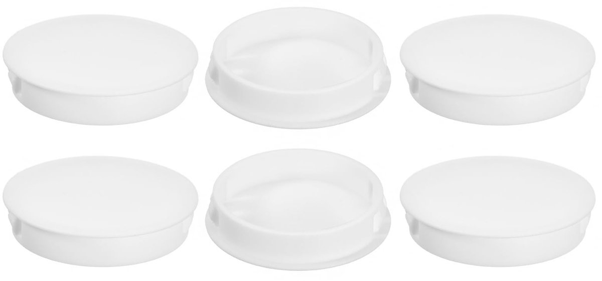 Solidchoice - 6 Stuks Plastic Gatenstoppen voor Meubelafsluiting
