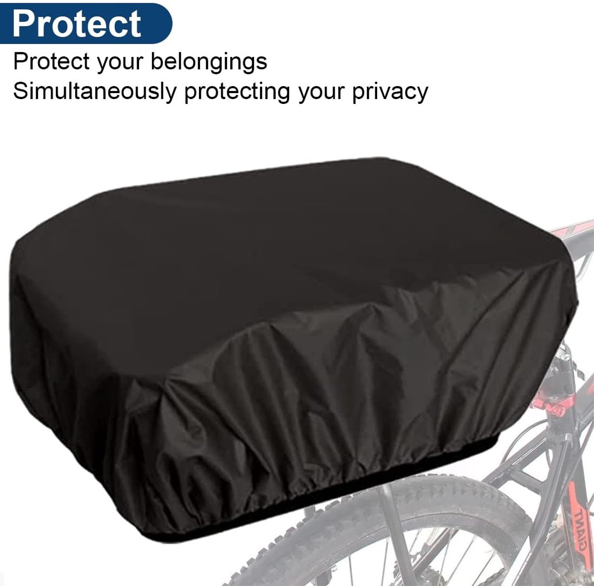 Solidchoice - Fietsmand Regenhoes Waterdicht (65 x 73 cm)