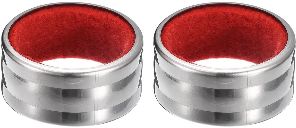 Solidchoice - Set van 2 RVS Wijnflesdruipringen