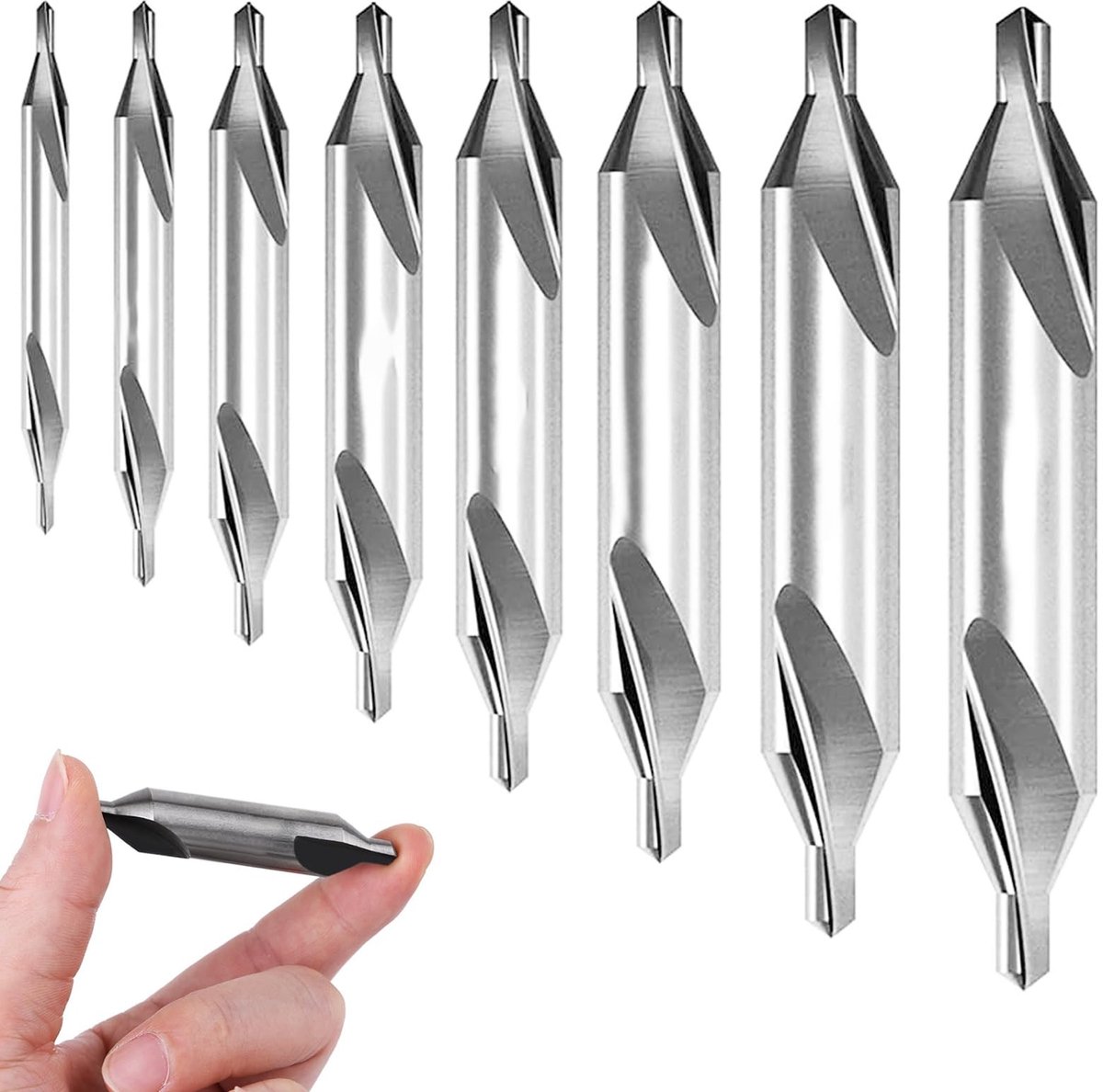 Solidchoice - 6-delige Centreerboorset voor Metaalbewerking