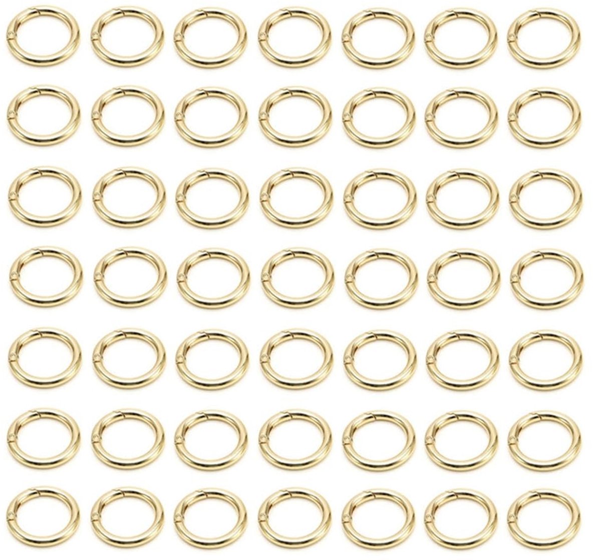 Solidchoice - Set van 40 Ronde Carabiners voor Sleutels en DIY