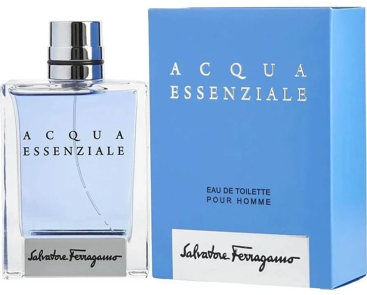 Salvatore Ferragamo Acqua Essenziale - Eau de Toilette - 100 ml - Voor Heren - Aromatisch Fris