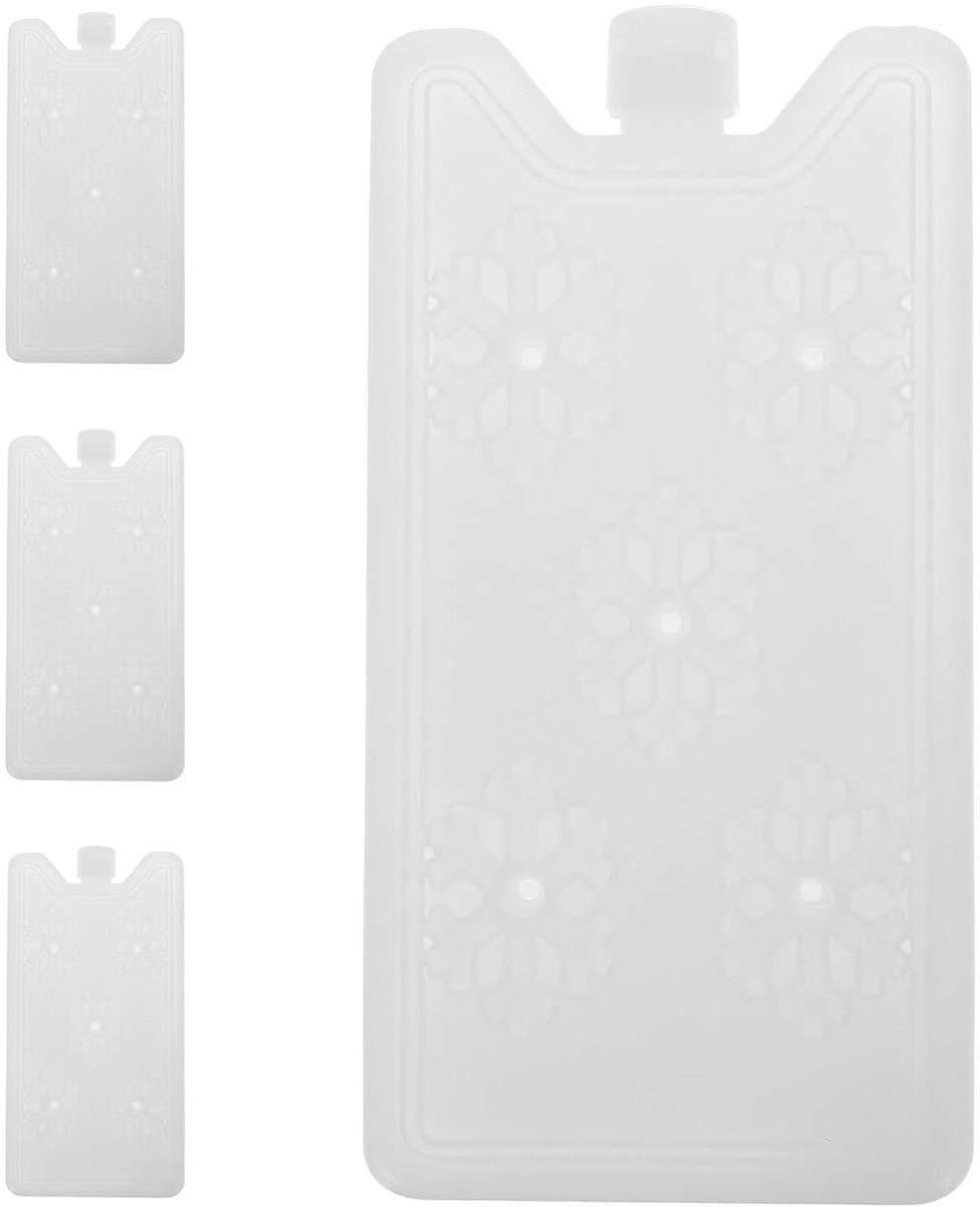 Koelelementen Set - Vriesblokken Lunchbox - Langdurige Koeling - Lekvrij Herbruikbaar - 4 stuks 200g - Wit