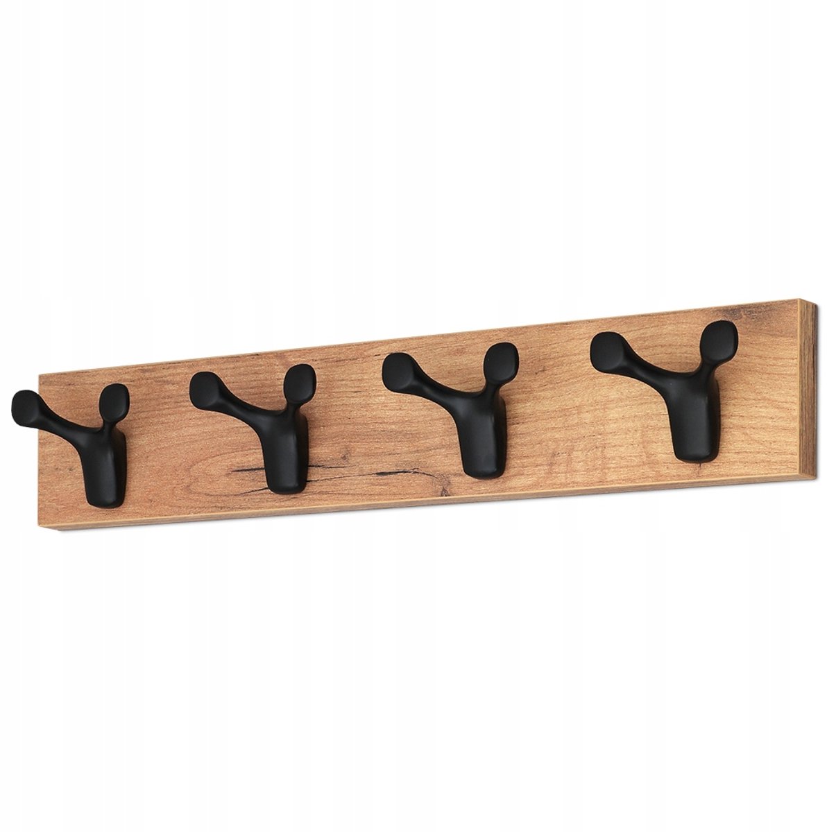 Wandkapstok Goud Eiken met 4 Haken - Modern en Praktisch