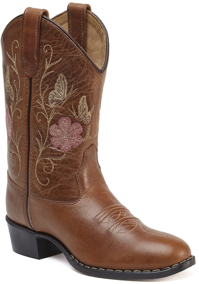 Bootstock Bloom Cowboylaarzen - Kinderen - Cognac - Leer