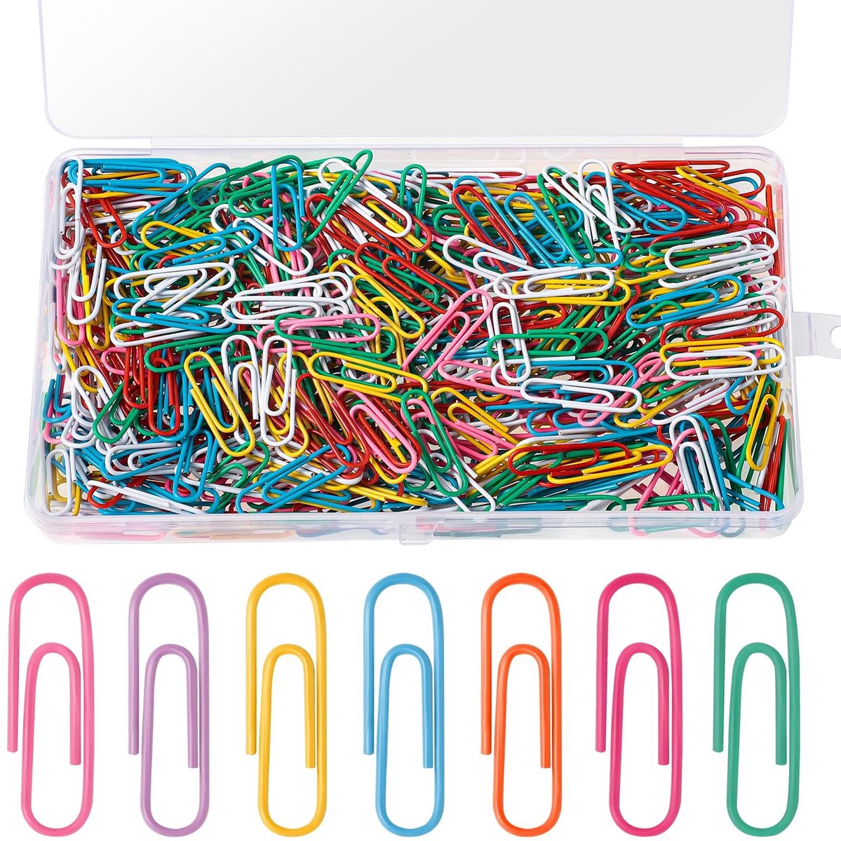 Solidchoice - Set van 500 Multicolour Paperclips voor Kantoor en School