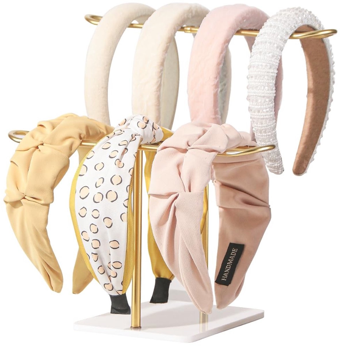 Solidchoice - Metalen hoofdbandhouder, 2 niveaus en organizer voor haaraccessoires