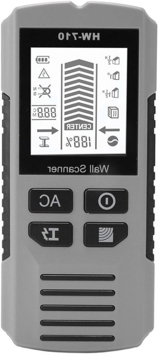 Muur Scanner voor het Vinden van Hout, Metaal en Elektriciteitsdraden met LCD Scherm