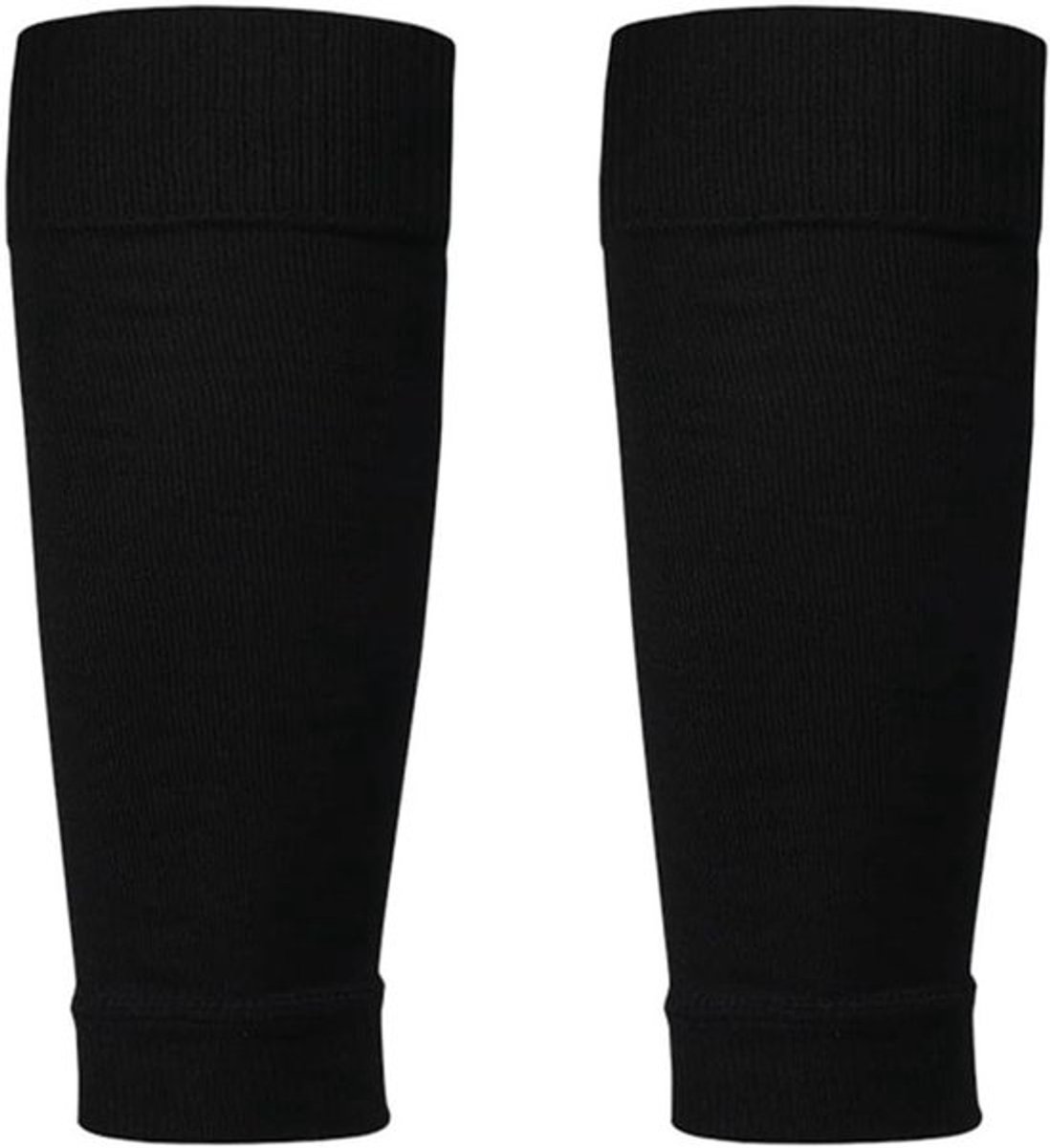 Unisex Voetbalsokken voor Volwassenen met Boorden, Elastisch Materiaal voor Sport, Hardlopen en Training, Zwart, One Size