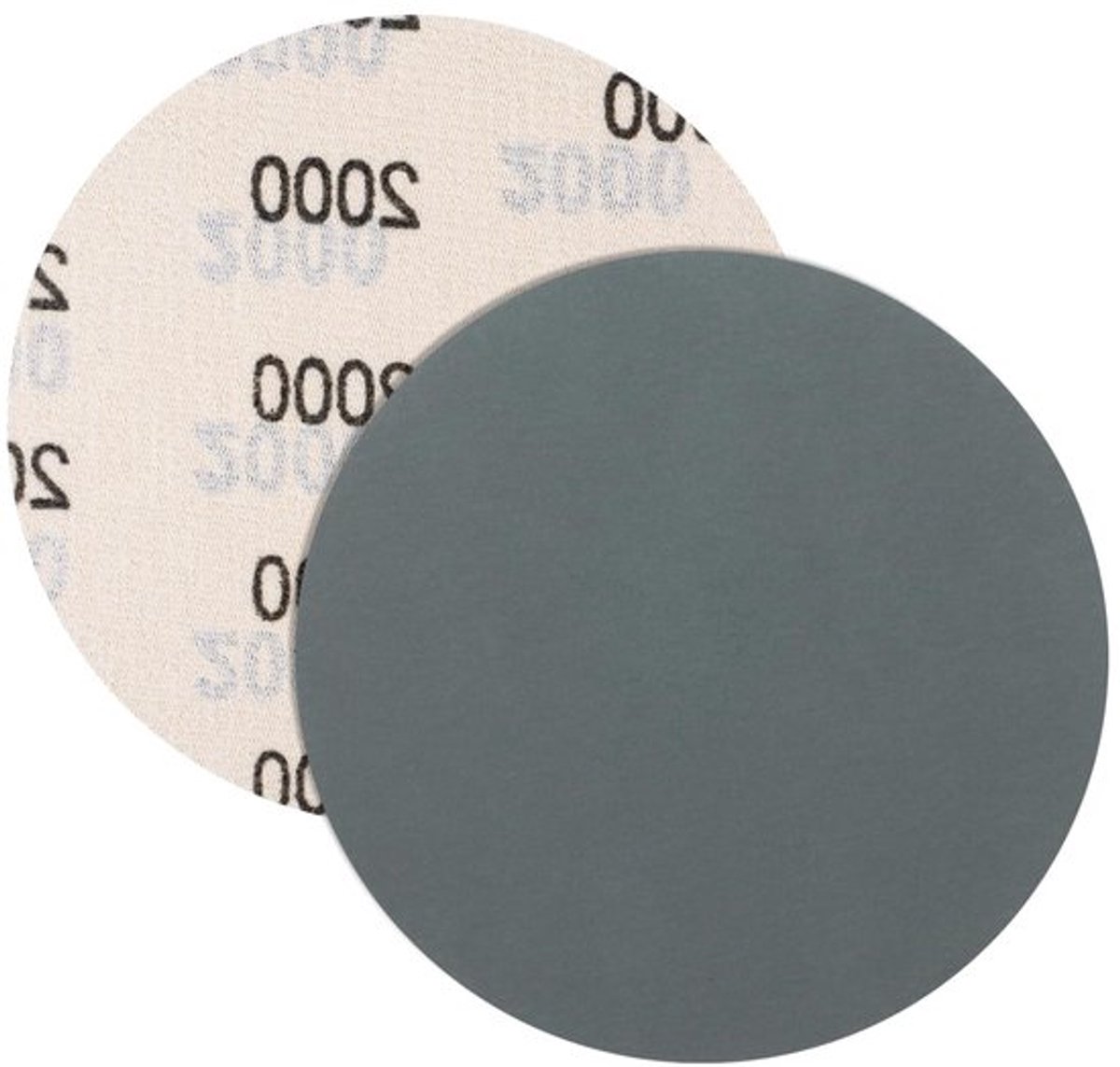 Set van 5 Schuurpapier Schijven 125 mm met Klittenband, 2000 Grit voor Nat en Droog Schuren van Hout, Metaal en Auto