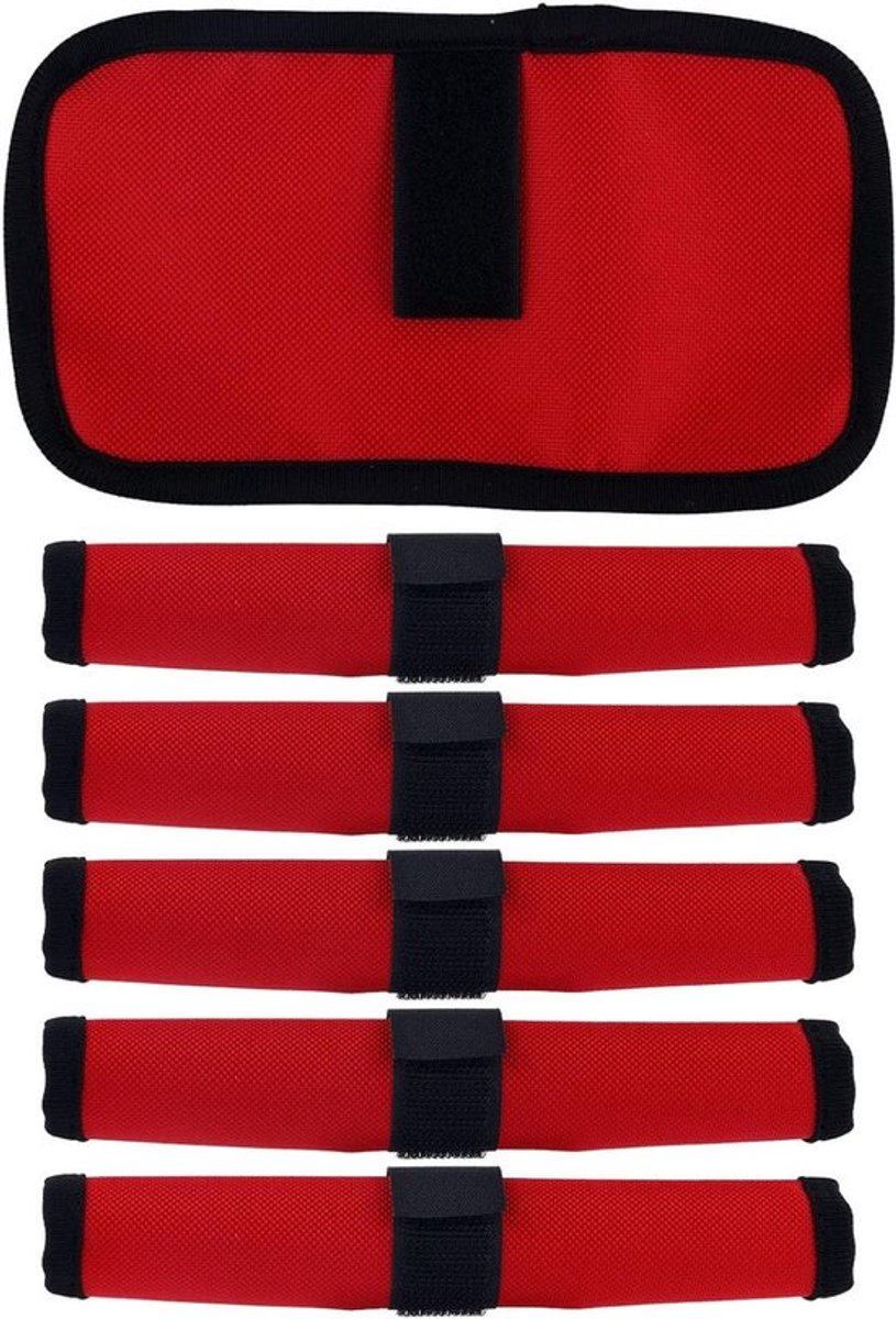 6 Stuks Vis Lure Boxen, Beschermhoezen van Oxford Stof voor Veilig Opslag van Aas en Haken, Ideaal voor Vissers en Hengelsport Accessoires