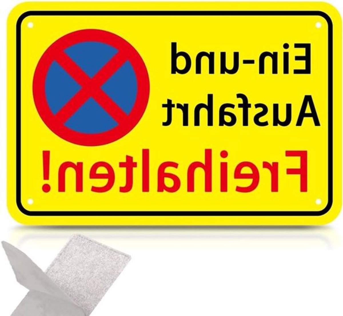 Verkeersborden voor oprit en uitgang, metalen aluminium, 30 x 20 cm, parkeerverbod, waarschuwingsborden, toegangsverbod, duidelijke signalering