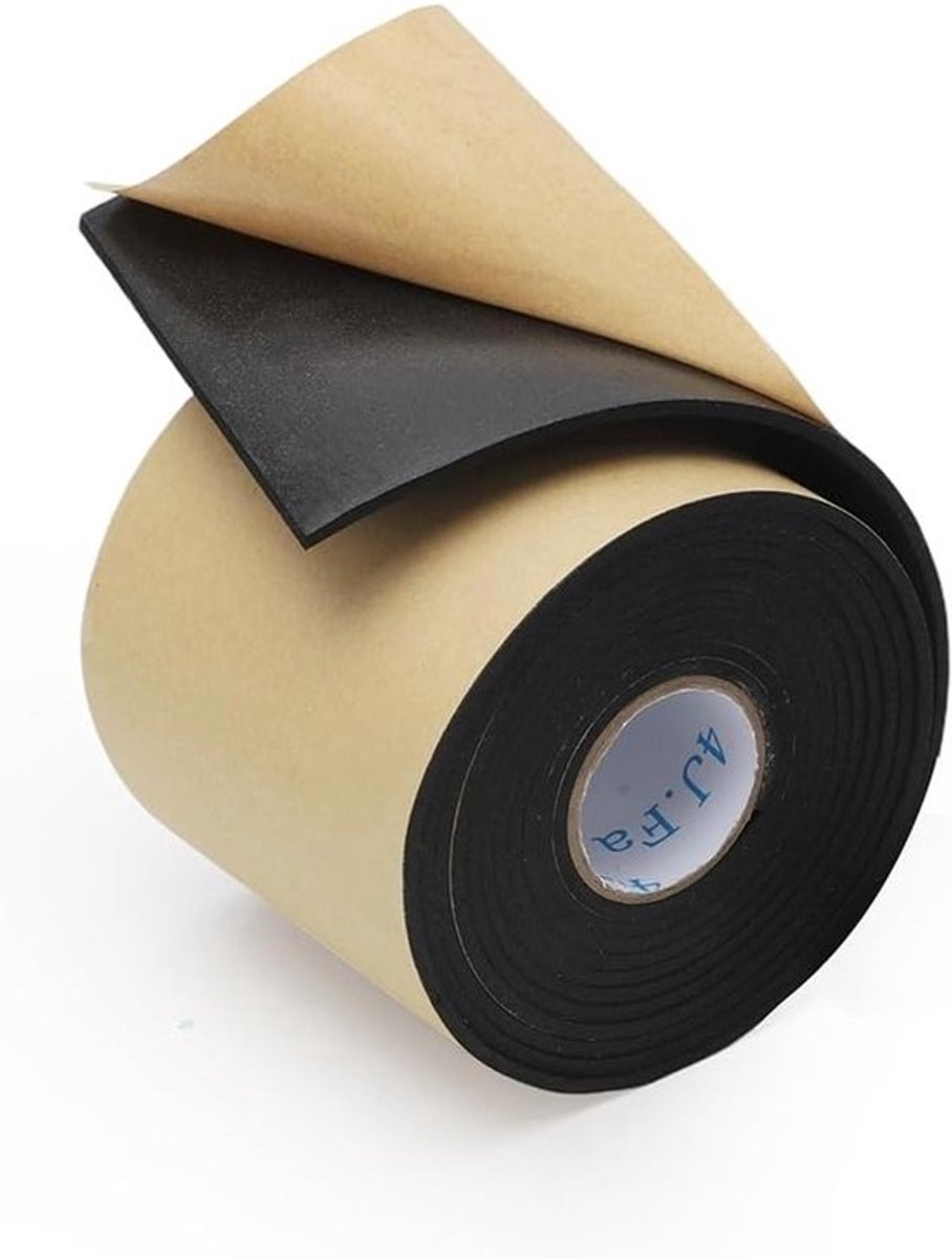 Zelfklevende Schuimafdichtband voor Ramen en Deuren, Geluiddemping, Trillingsisolatie, Meubelbescherming (100mm x 3mm x 3m)
