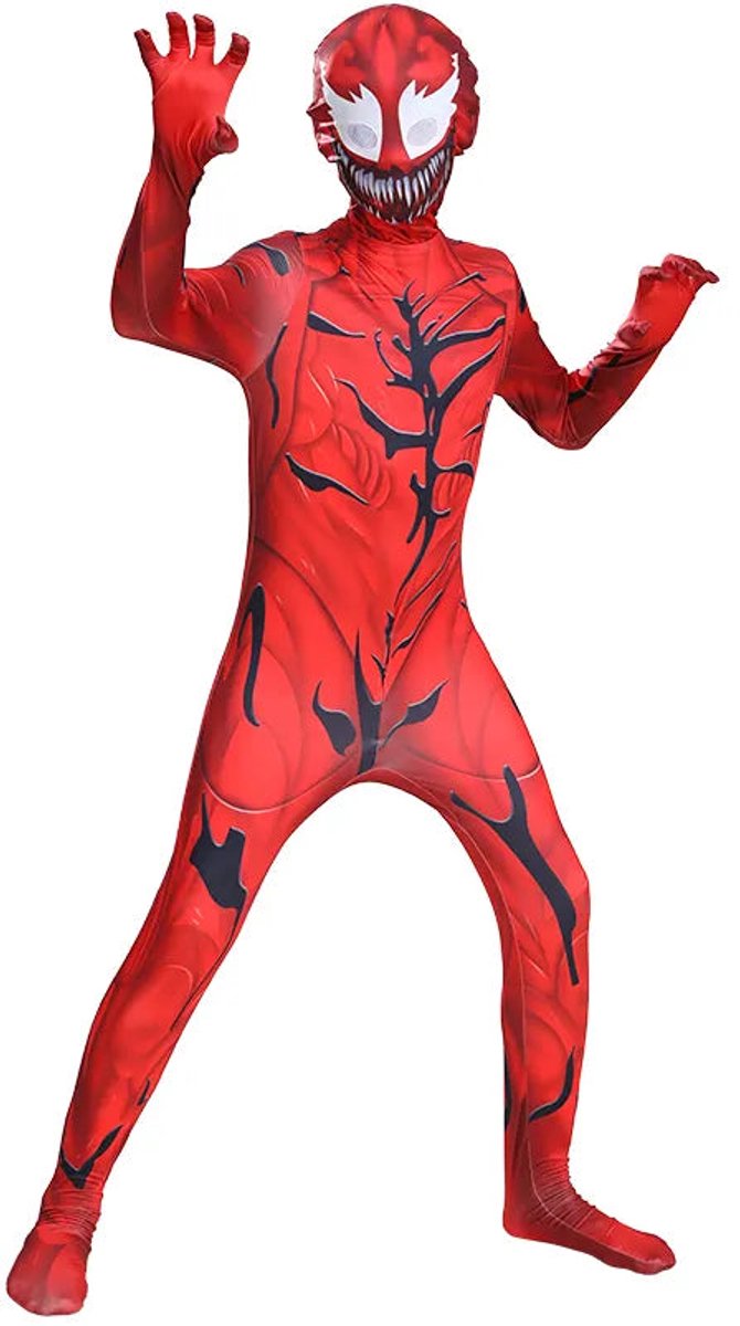 Venom Carnage | eindbaas | Kostuum | 122 (6/7 Jaar) | Verkleedkleding | Superhelden
