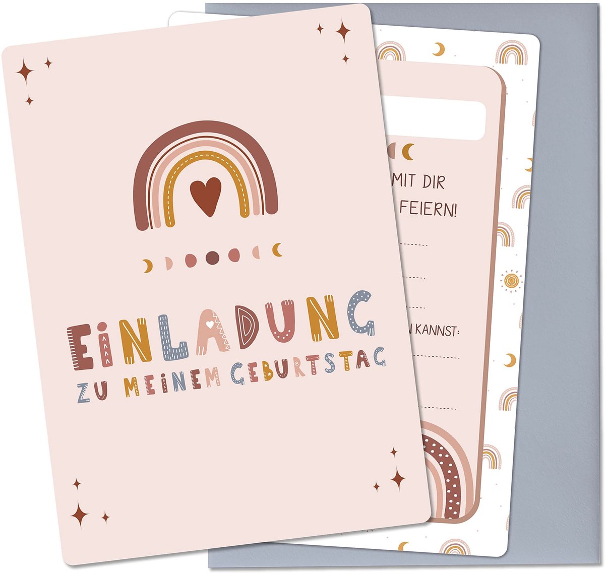 Solidchoice - Verjaardagsfeestuitnodigingskaarten voor Elk Feest