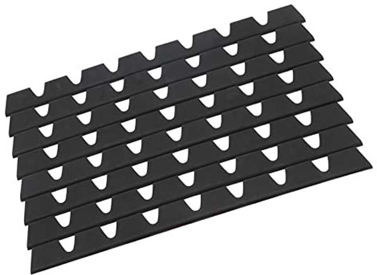 Solidchoice - 8 delige Set Voorbumperschraapbeschermers Rubberen Zwarte Universele Bumper Antikrasbeschermer-Sliplo