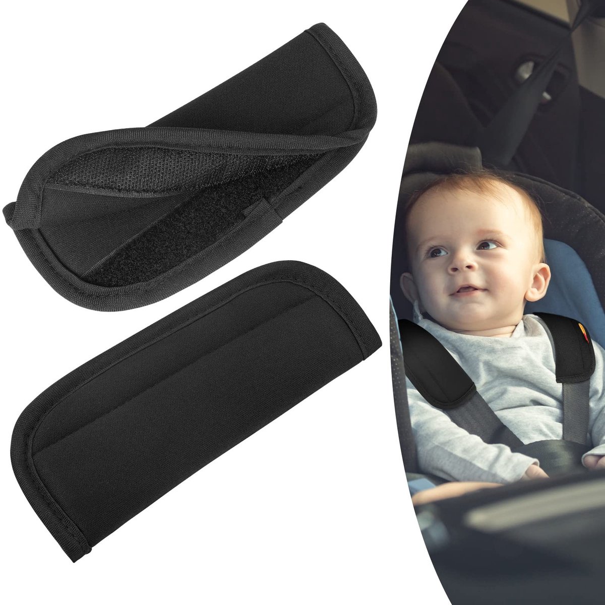 Solidchoice - 2 Stuks Veiligheidsriem Beschermers voor Kinderen
