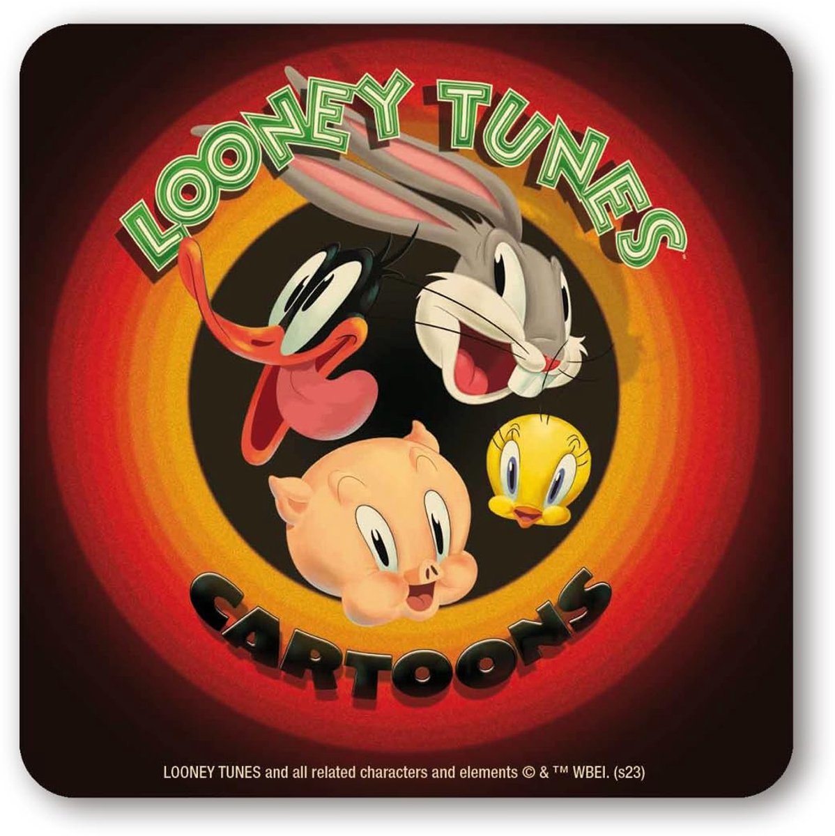 Solidchoice - Onderzetter van Kurk met Looney Tunes Design 10x10 cm
