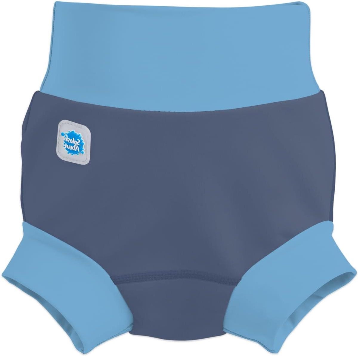 Zwemluier Duo - Herbruikbare zwemluier - Veilig zwemmen - Zilveren binnenlaag - 2-3 jaar - Marineblauw/Blauw