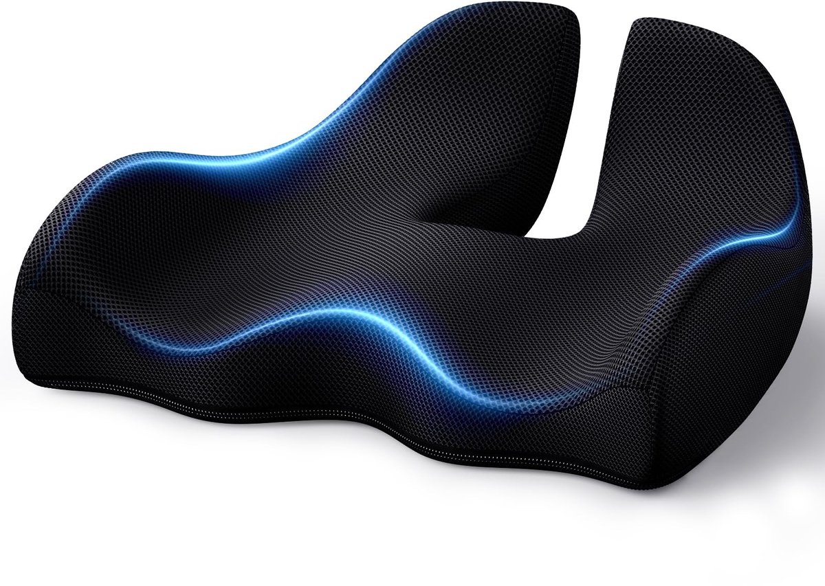 Solidchoice - Ergonomisch U-vormig Zitkussen - Pijnverlichting voor Kantoor en Auto