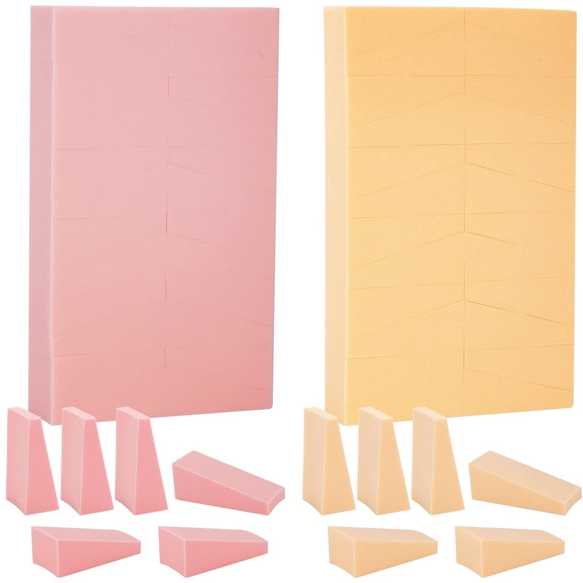 Solidchoice - Set van 48 Make-up Sponsjes voor Gezicht en Nagels