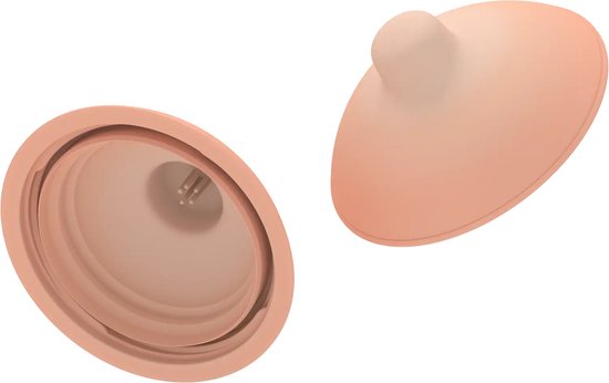 Emulait Flesspeen (2 stuks) - Kleur: Fair - Maat: 5 - borstvormig - vervangende flesspeen - bpa-vrij van Emulait — afbeelding 3