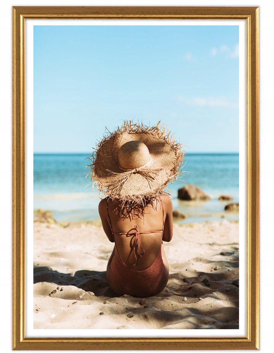 Houten Fotolijst Goud 30x40 cm - Stijlvolle Wanddecoratie