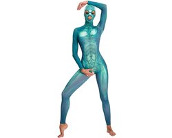 Erotische Fantasie Overal - Nauwsluitende Jumpsuit Met Lange Mouwen in Fanatsie Look