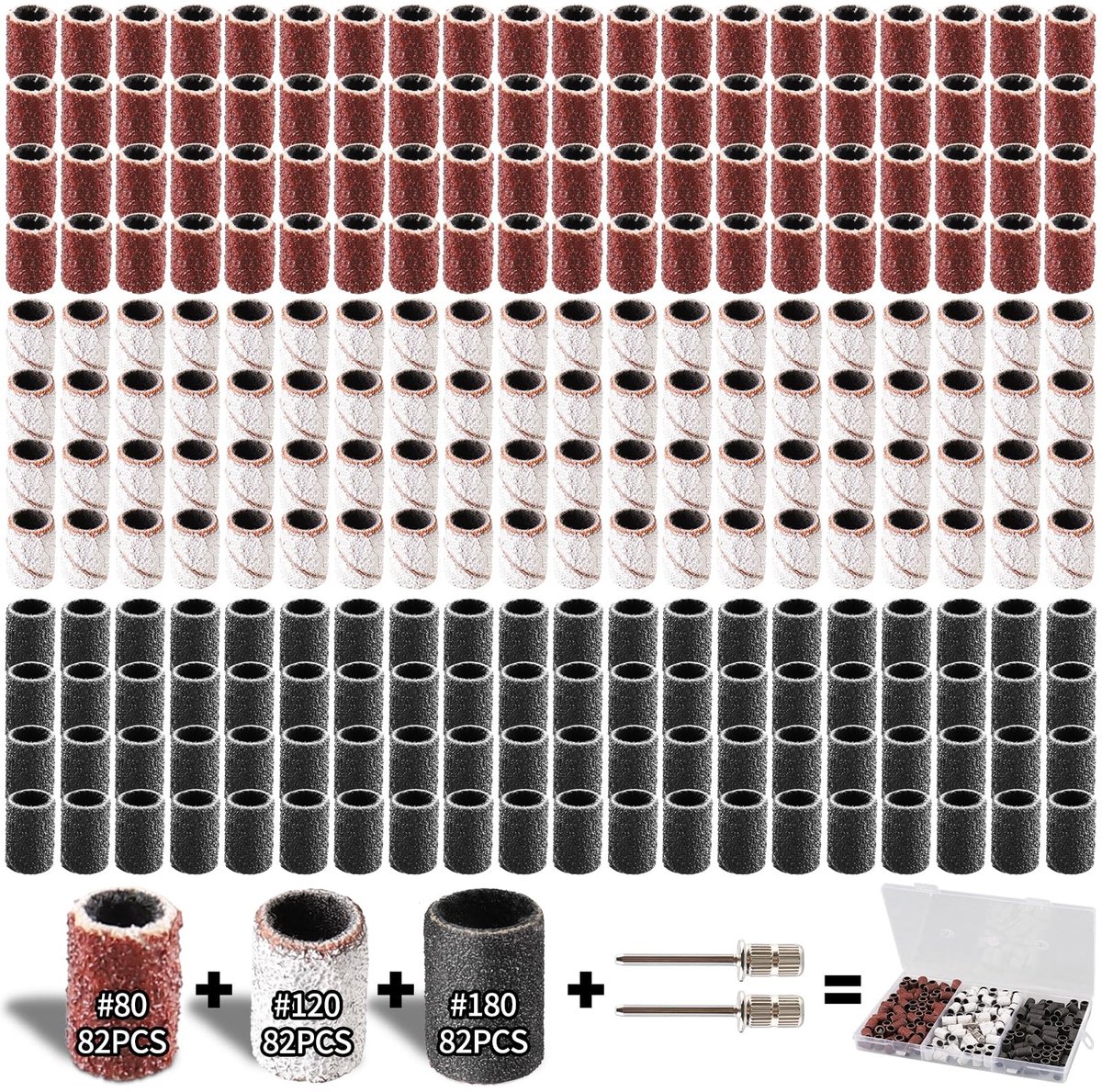 Solidchoice - 248-delige Schuurmof Set met Gratis Box voor Dremel