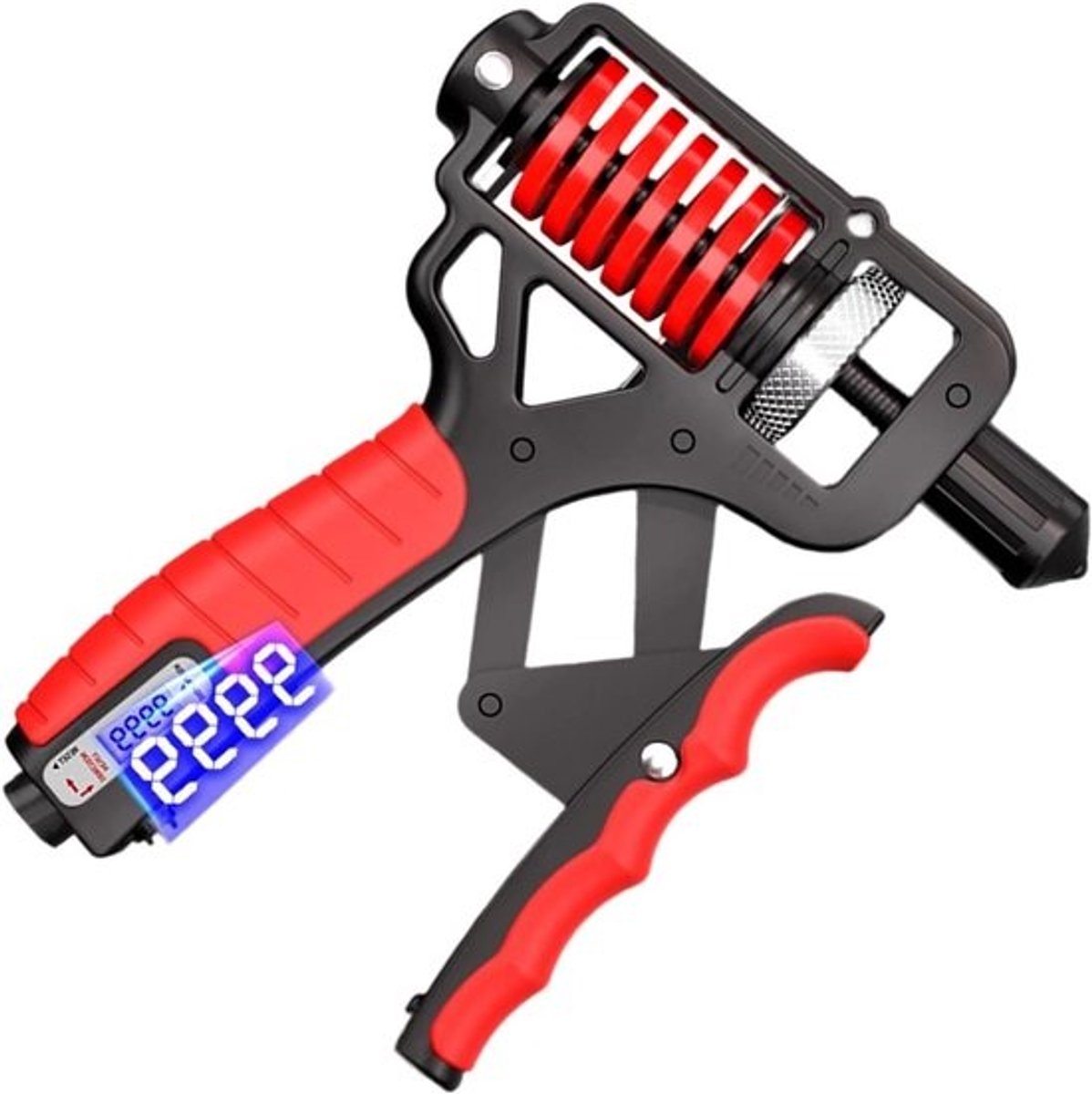 Gripkrachttrainer - Handspierversterker - Krachtopbouw Handen - Instelbare Weerstand - 5-165 kg - Rood