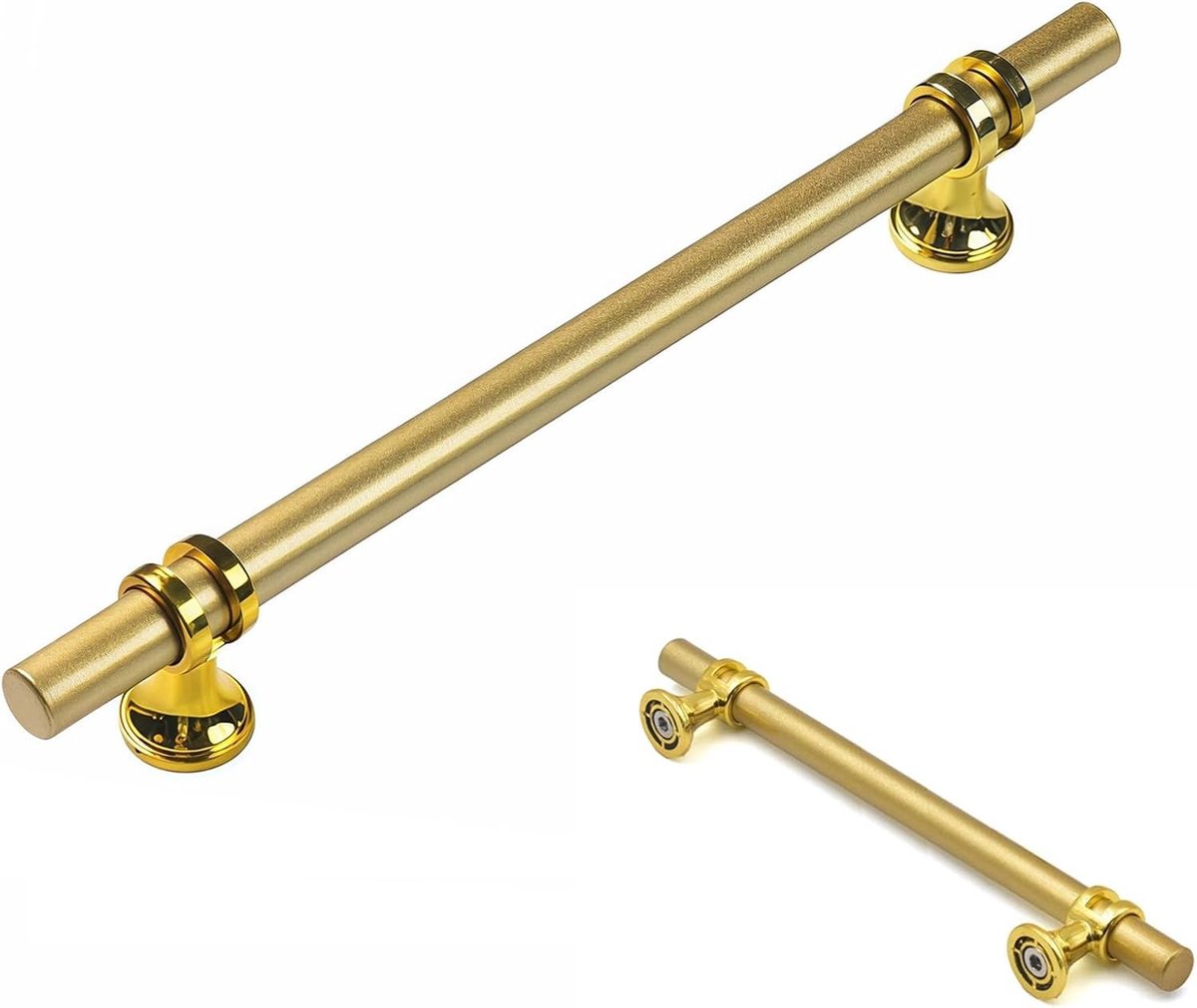 Moderne T-Bar Keukenkast Handgrepen voor Lades, Kasten en Kledingkasten - 10 Stuks, 160mm (6.3 inch) Bevestigingsafstand