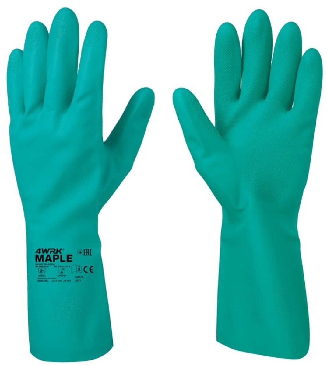 MAPLE GROEN Werkhandschoenen-Veiligheidshandschoenen-Montagehandschoenen -12 paar maat- 8/M
