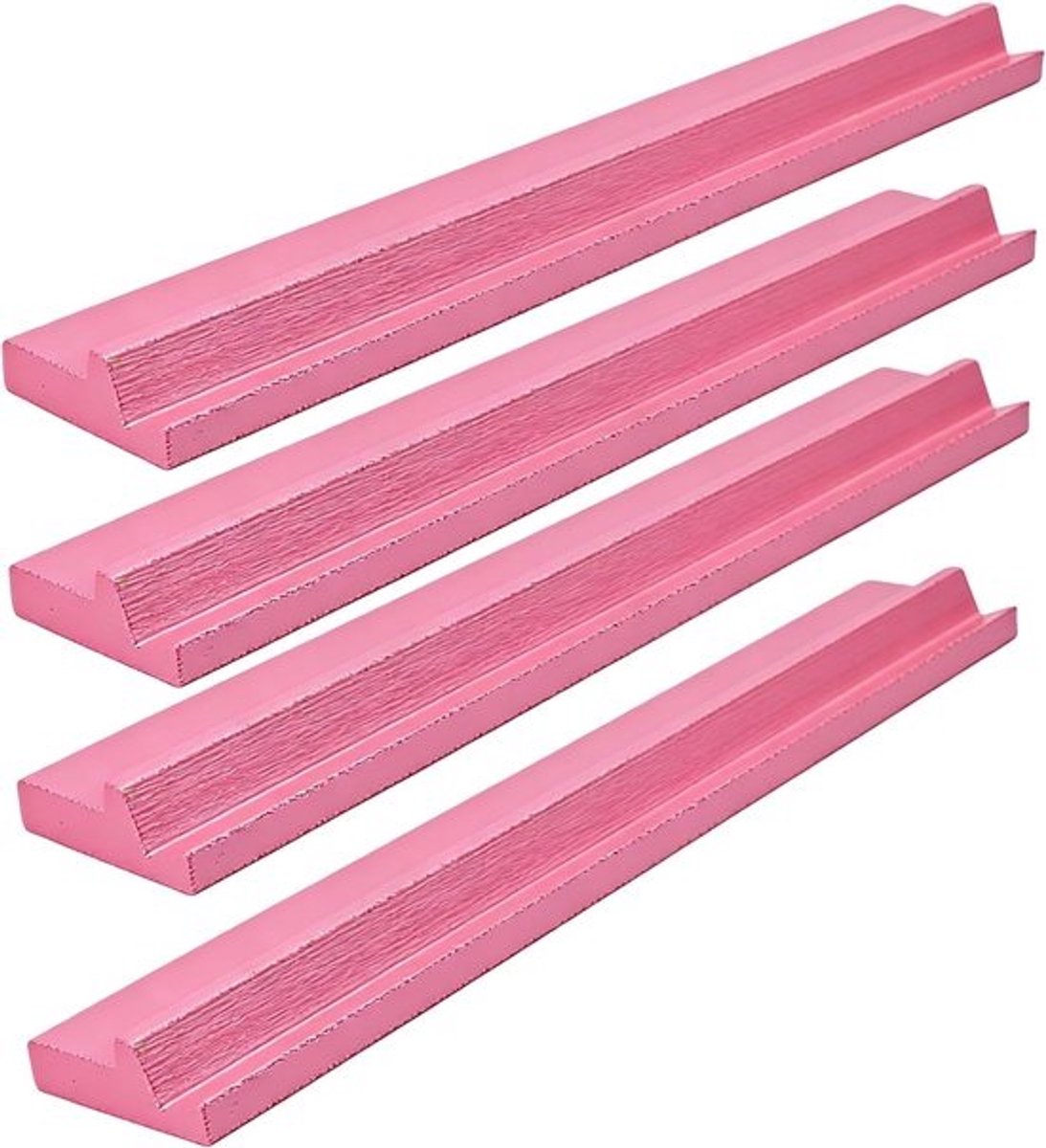 Mahjong Rekset - Dominostandaard 4-delig - Georganiseerd Spel - Opvouwbaar Reisontwerp - 44 x 14.5 x 6.5 cm - Roze