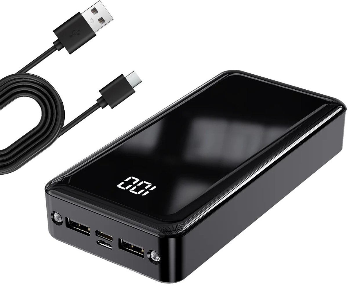NextNovaDeals Powerbank - 24000 mAh - 22,5W Snelladen - USB-C - LED Lamp - Draagbare Batterijlader Voor iPhone En Xiaomi