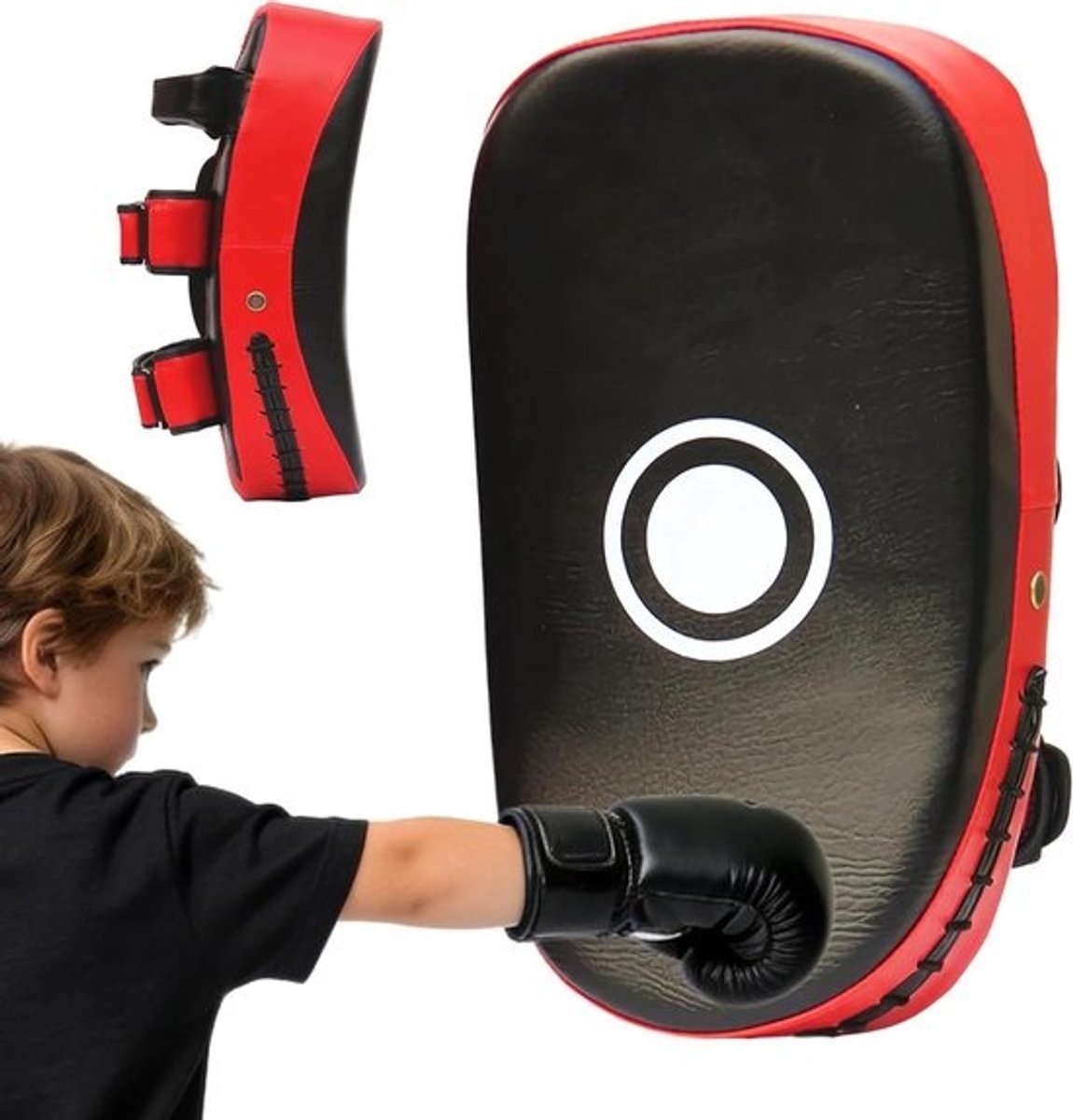 Bokstrainingspads - Bokskussen Gebogen - Vechtsport Training - Versterkte Bekleding - 37 x 17 x 10 cm - Uniek